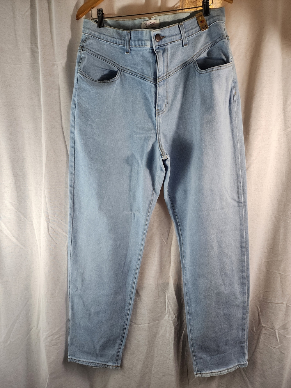 Vibrant Light Blue High-Rise Relaxed Women’s Jeans